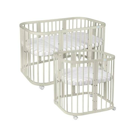 [OUTLET] Waldin Łóżeczko Dziecięce 7w1 z Materacem Oliwkowy