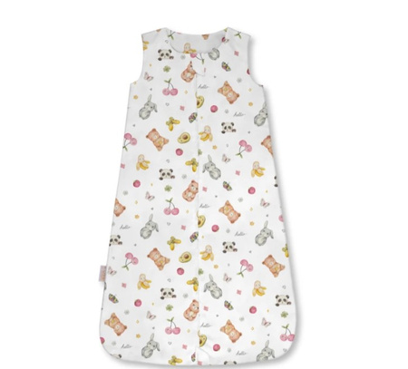 Waldin Śpiworek 1.5 TOG CandyCute Biały Rozmiar M