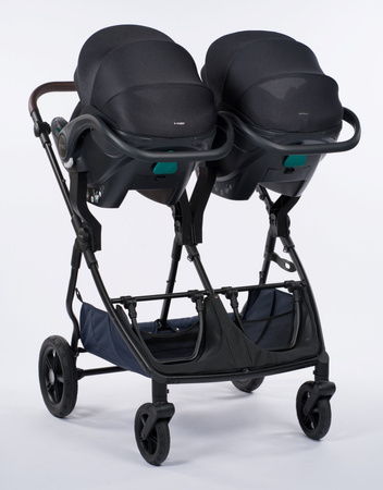 Mast M.Twin x Wózek Bliźniaczy Mast Swiss Design Koła Light Volcanic Ash