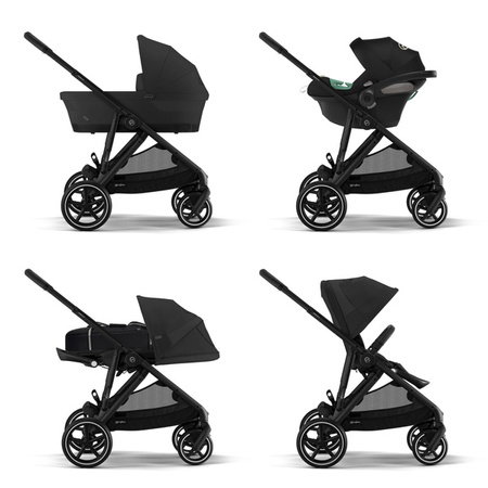 Cybex Gazelle S Wózek Rok Po Roku Rama Czarna Moon Black