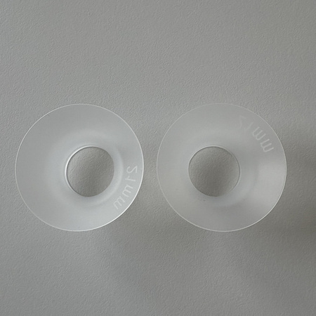 Beaba część zamienna do laktatora podwójnego Silikonowe reduktory lejka do brodawek o średnicy 21mm 2szt.