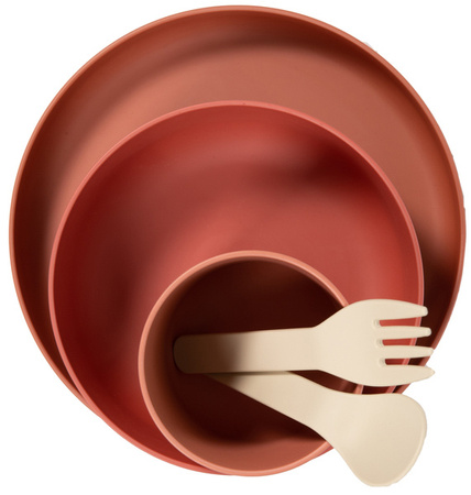 Bo Jungle Zestaw Naczyń BioPlastik CPLA Terracota 