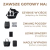 Kinderkraft Prime 2 Wózek Głęboko-Spacerowy + Fotelik Zestaw 3w1 Venezian Black