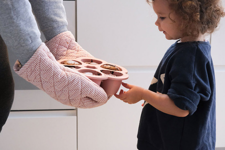 Beaba Silikonowy pojemnik do mrożenia duży 6 x 150 ml Old pink