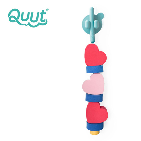 QUUT Klocki piankowe do nawlekania do kąpieli Beedi Hearts