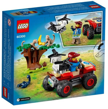 Lego Klocki Quad Ratowników Dzikich Zwierząt 60300