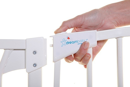 Dreambaby Zestaw Combo-Bramka Dla Dzieci Chelsea (W:97-106cm x H:75cm) + Rozszerzenia 9cm,18cm