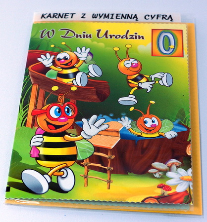 W&K Karta Karnet B6 z Cyfrą Przesuwaną