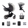 Kinderkraft Prime 2 Wózek Głęboko-Spacerowy Zestaw 2w1 Shadow Grey