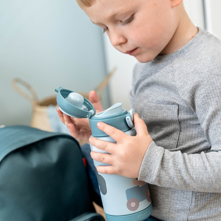 Done by Deer Butelka Termiczna Tiny Farm Blue 340ml