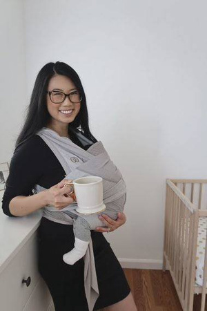 Chicco Boppy Comfyhug Nosidełko Silver Green