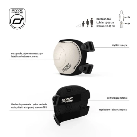 [OUTLET] Scootandride Zestaw Ochraniaczy dla Dzieci S Ash
