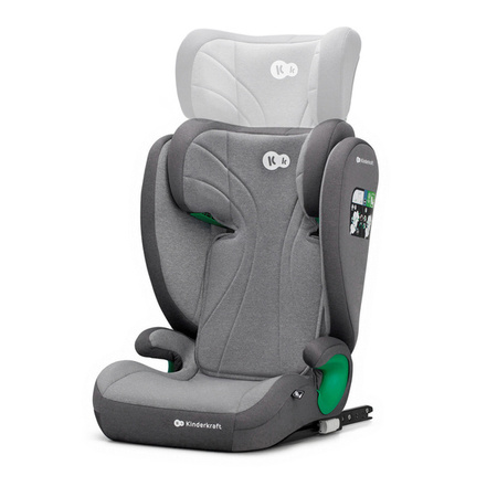Kinderkraft Junior Fix 2 I-Size Fotelik Samochodowy 15-36kg 100-150cm Rocket Grey