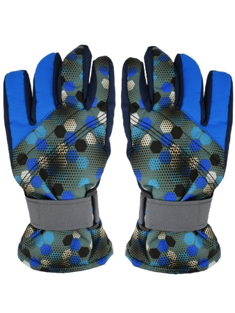 Noviti Rękawiczki Narciarskie 5P Chłopięce Sześciokąty Rozmiar 14
