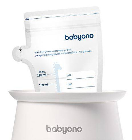 BabyOno Woreczki Do Przechowywania Pokarmu 180ml 1084
