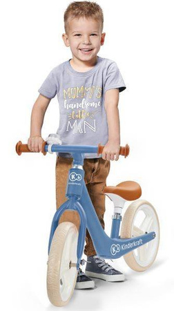 Kinderkraft Fly Plus Rowerek Biegowy Saphire Blue + Kinderkraft Safety Kask