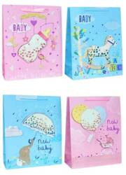 W&K Torebka Upominkowa 3D Brokatowe L