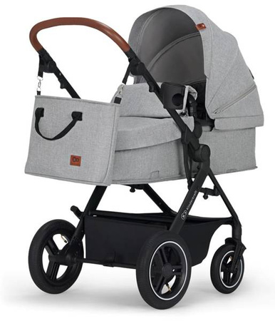Kinderkraft B-Tour Wózek Głęboko-Spacerowy + Fotelik 0-13 kg Zestaw 3w1 Light Grey
