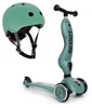 Scootandride Highwaykick 1 Jeździk i Hulajnoga 2w1 1-5 Lat + Scootandride Kask S-M Forest 