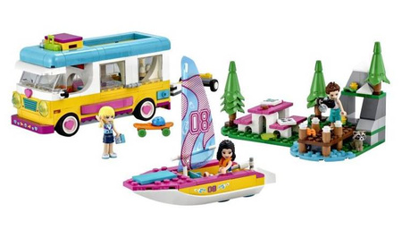 Lego Friends Leśny Mikrobus Kempingowy i Żaglówka