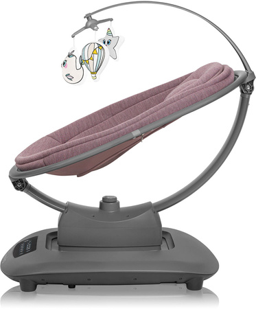 Lionelo Blossom elektryczny bujaczek dziecięcy Pink Mauve