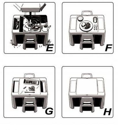 Tega Teggi Multifun 2+1 Komplet Stolik + Krzesełka Turkusowy / Granatowy / Szary