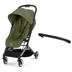 Cybex Orfeo Wózek Spacerowy Rama Taupe Moss Green 2025 + Cybex Pałąk