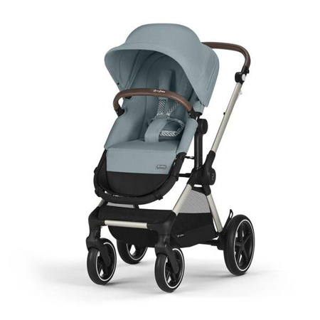 Cybex Eos Lux Wózek Głęboko-Spacerowy Rama Taupe Sky Blue 