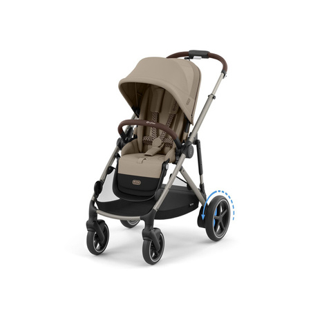 Cybex E-Gazelle S Wspomagany Wózek Głęboko-Spacerowy Rok Po Roku Almond Beige