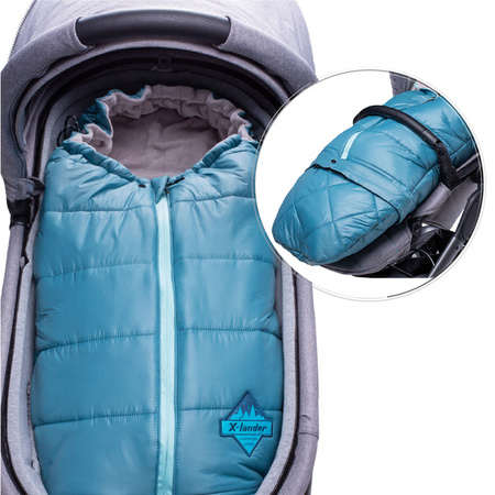 X-Lander X-Warm Ciepły Zimowy Śpiworek Do Wózka 230 G/M Black Night