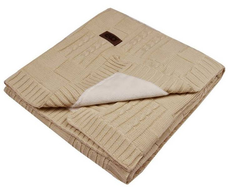 Kocyk z Podszyciem Futerkowym PLE-76 Beżowy