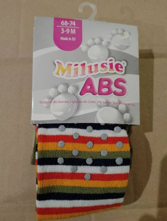 Milusie Rajstopy Dziecięce Do Raczkowania Z Abs Rozmiar 68-74