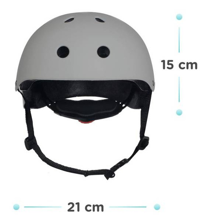 Kinderkraft Safety Kask z Naklejkami Grey