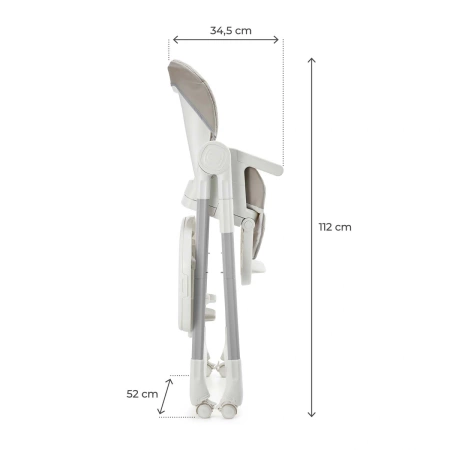 Kinderkraft Tulo Krzesełko Do Karmienia 3w1 Beżowe
