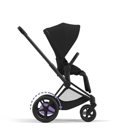 [OUTLET] Cybex e-Priam 3.0 Rama w Zestawie ze Stelażem Siedziska Matt Black