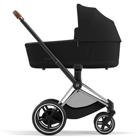 Cybex e-Priam 4.0 Rama ze Stelażem Siedziska + Gondola Wózek Głęboki Eco Onyx Black
