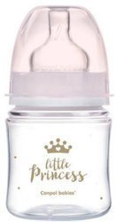 Canpol Babies PP Easy Start Royal Baby Butelka Szeroka Antykolkowa 120ml PP 35/233 Różowy