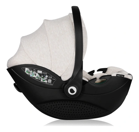 Lionelo Moxie i-Size - fotelik samochodowy dla niemowląt 0-13 kg Beige Sand