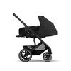 Cybex Balios S Lux Wózek Głęboko-Spacerowy Moon Black 2023 Rama Czarna + Cybex Aton B2 i-Size 0-13kg + Baza One Volcano Black