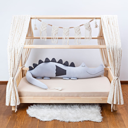 SenLove Smokozaur Poduszka Przytulanka Bawełniana Szara