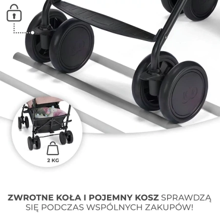 Kinderkraft Siesta Wózek Spacerowy Pink