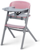 Kinderkraft Livy Krzesełko Do Karmienia + Calmee Bujaczek Różowy Aster Pink