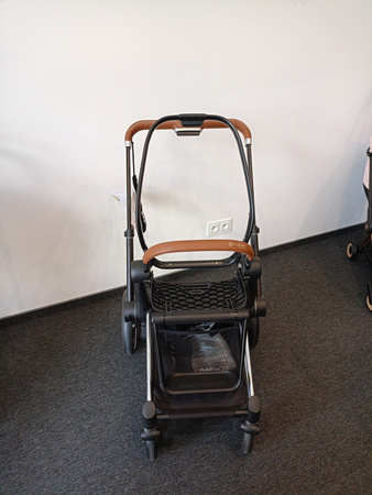 [OUTLET] Cybex  E-Priam 2.0 Rama w zestawie ze Stelażem Siedziska Chrome + Brąz
