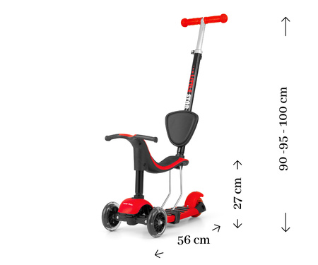 Milly Mally Scooter Little Star Hulajnoga Dziecięca Red