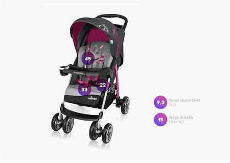 Baby Design Walker Lite Wózek Spacerowy Brązowy