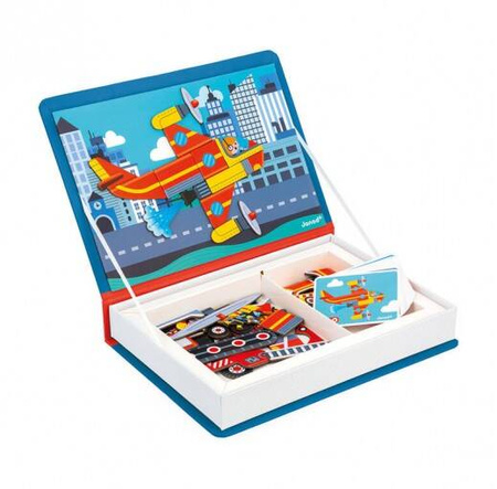 Janod Magnetyczna Układanka Straż Pożarna Magnetibook