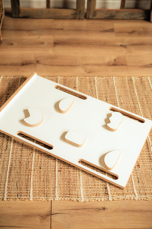 GUGI Bujak Montessori XL Drewniany + Ścianka Wspinaczkowa / Zjeżdzalnia