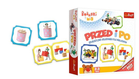 Trefl Przed i Po Bobaski i Miś Edukacyjna Układanka 