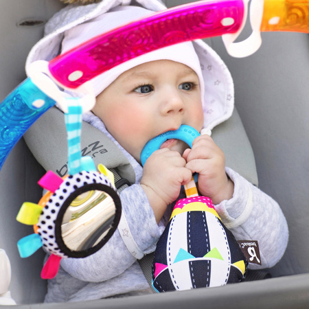 Benbat Łuk sensoryczny z zabawkami do wózka i fotelika - rainbow