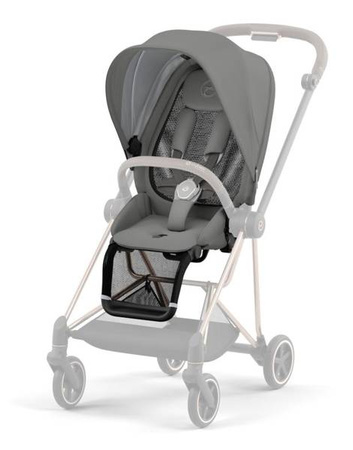 Cybex Mios Wózek Głęboko-Spacerowy Rama 3.0 + Gondola 2.0 Lux Soho Grey + Tapicerka 3.0 Siedziska Soho Grey